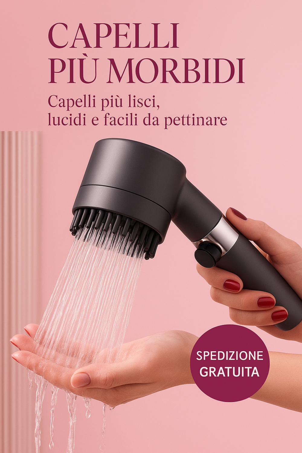 CasaViva - Soffione doccia massaggiante, anti calcare